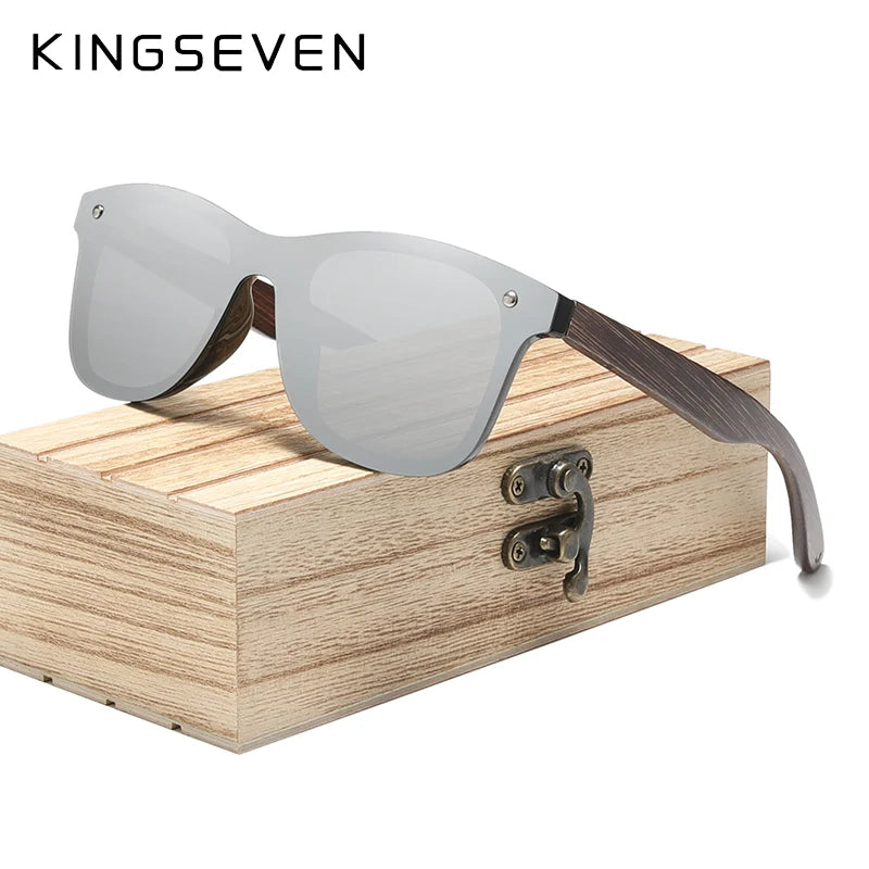 Bamboo earpiece sunglasses