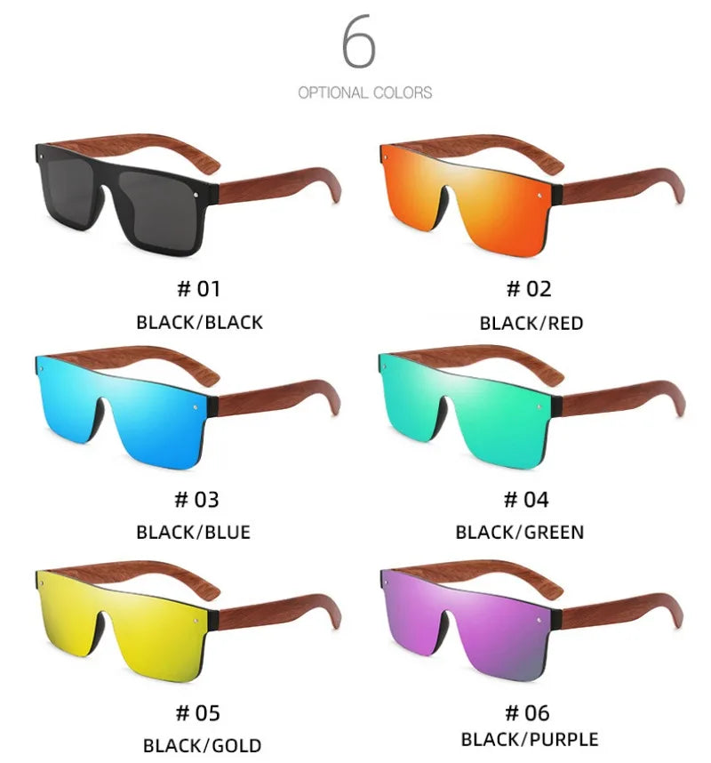 Bamboo polarized sunglasses