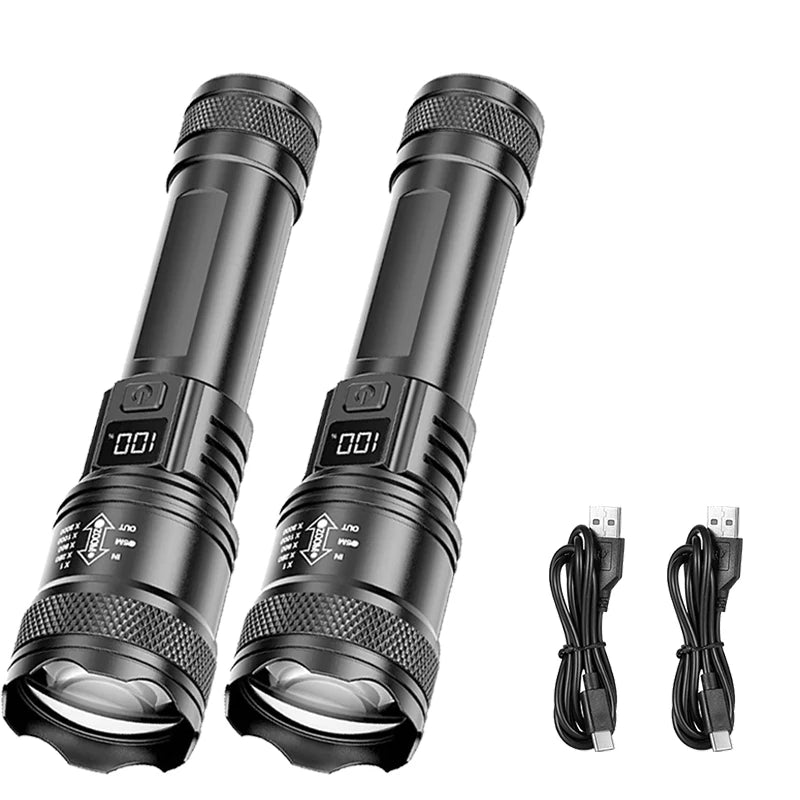 2000 Lumen rechargeable flashlight