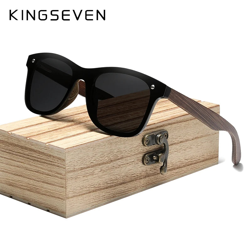 Bamboo earpiece sunglasses