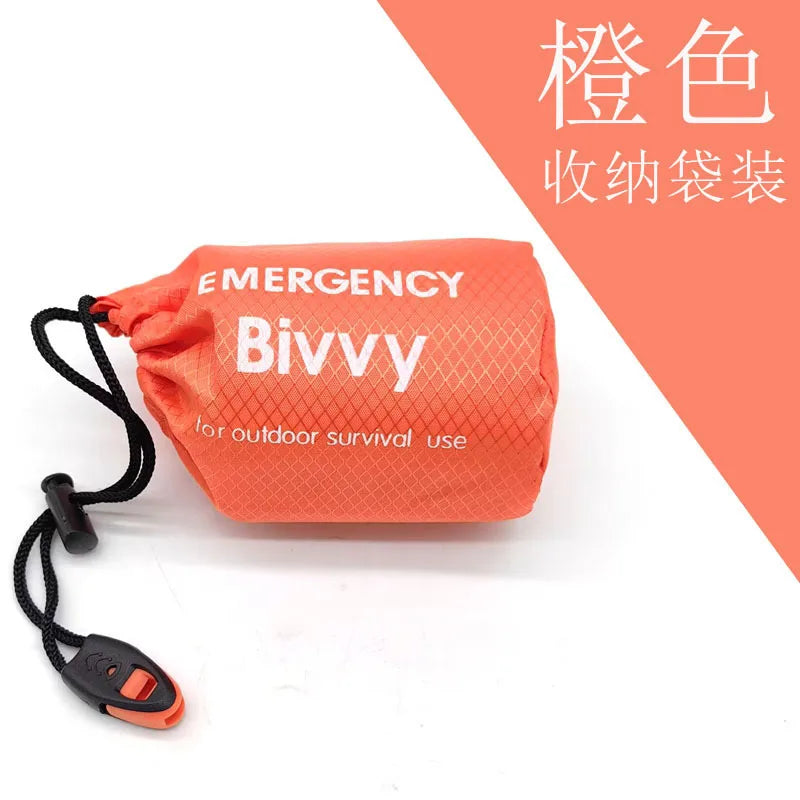 Emergency Sleeping Bag Survival Blanket Thermal Mylar Bivy Sack Lightweight Waterproof Portable Shelter For Camping Hiking