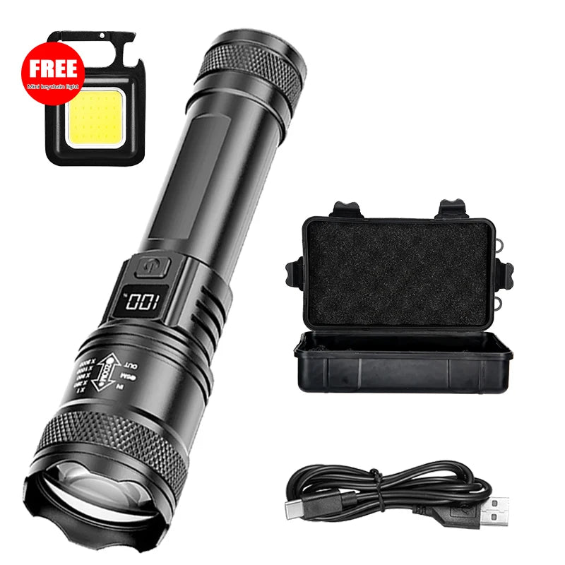 2000 Lumen rechargeable flashlight