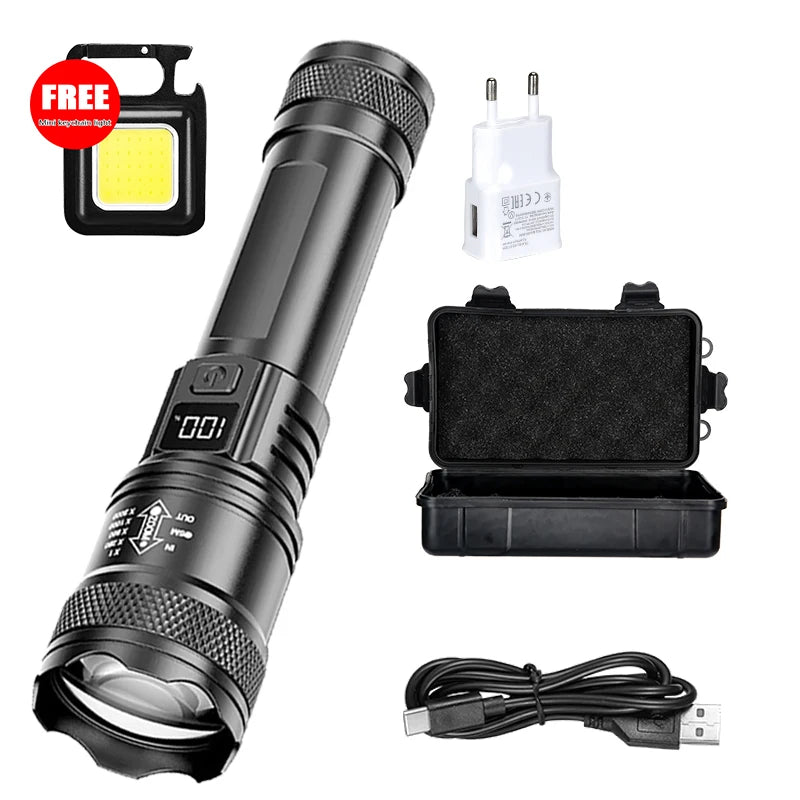 2000 Lumen rechargeable flashlight