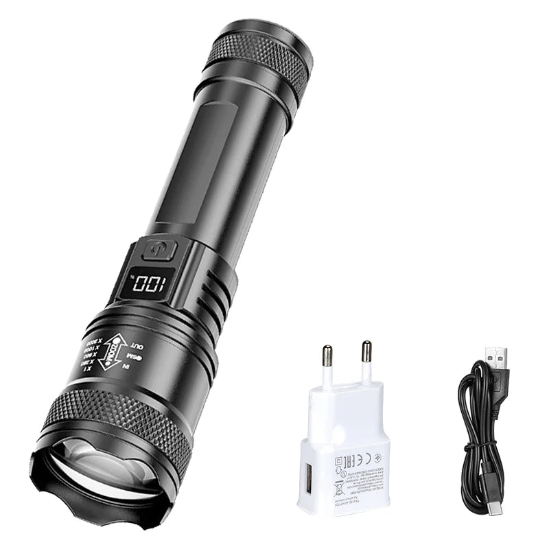 2000 Lumen rechargeable flashlight