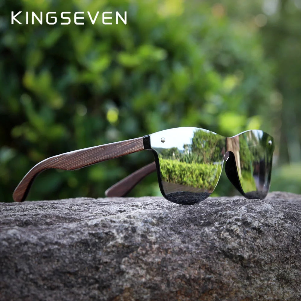 Bamboo earpiece sunglasses